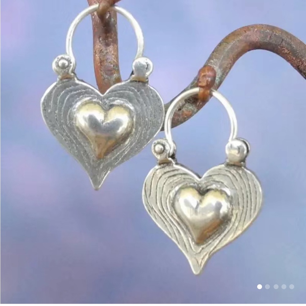 Creative Heart Shaped Hoop Earrings For Women or  Girls